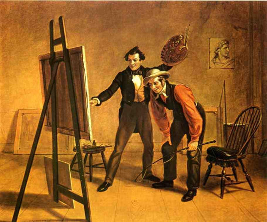 The Painter's Triumph, vintage artwork by William Sidney Mount, A3 (16x12") Poster Print