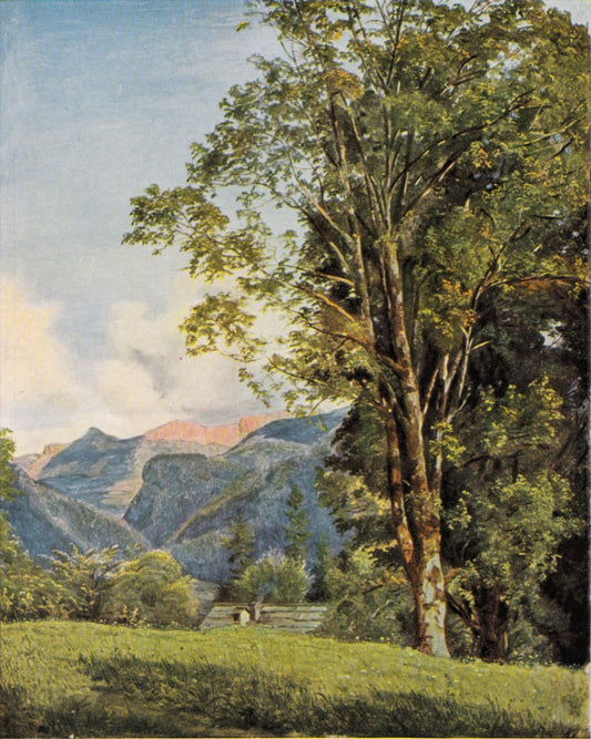 Ahorn near Bad Ischl, vintage artwork by Ferdinand Georg Waldmüller, A3 (16x12") Poster Print