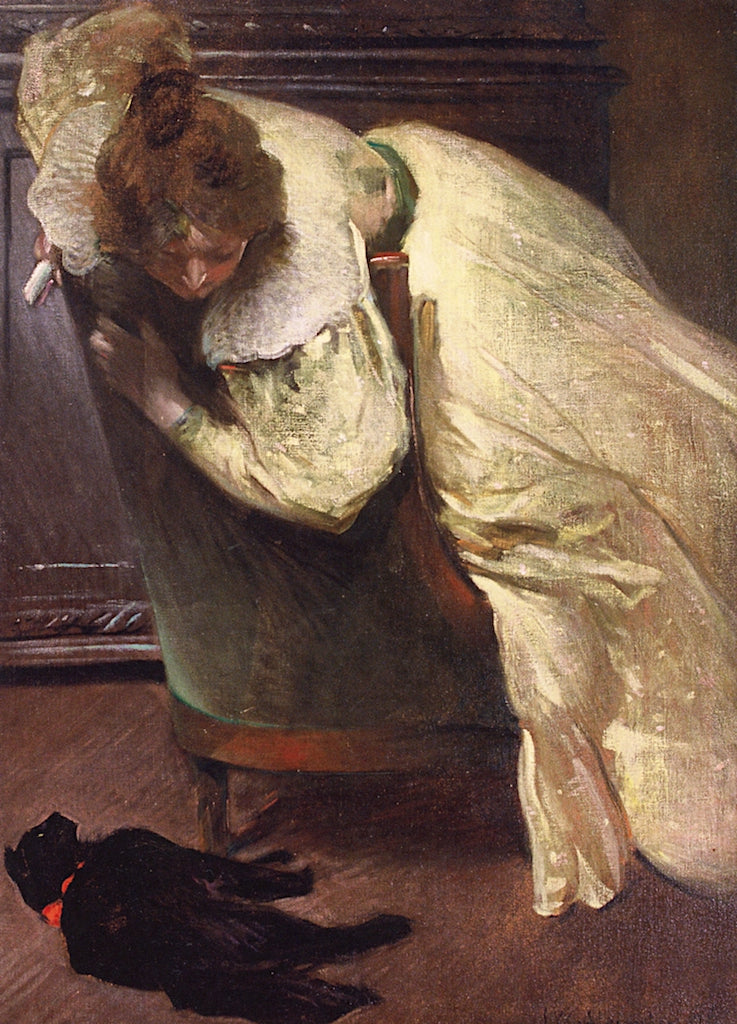 The Yellow Dress by John White Alexander,A3(16x12")Poster