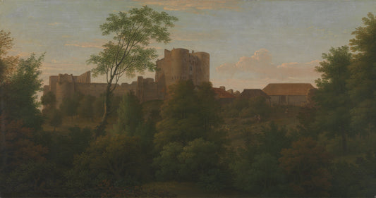 Saltwood Castle, vintage artwork by George Lambert, 12x8" (A4) Poster