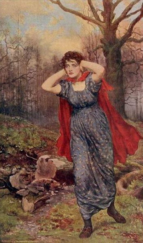 Hetty Sorrell, vintage artwork by John Maler Collier, 12x8" (A4) Poster