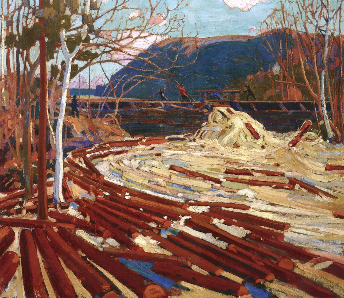 The Drive, vintage artwork by Tom Thomson, 12x8" (A4) Poster