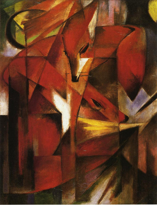 Foxes by Franz Marc,16x12(A3) Poster