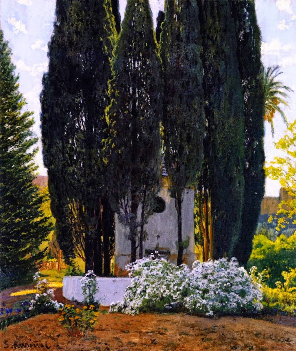 Jardín de Jativa by Santiago Rusinol Prats,A3(16x12")Poster