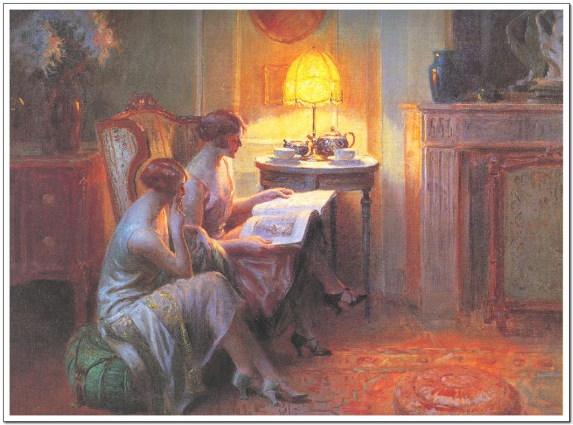 After Tea by Delphin Enjolras,A3(16x12")Poster