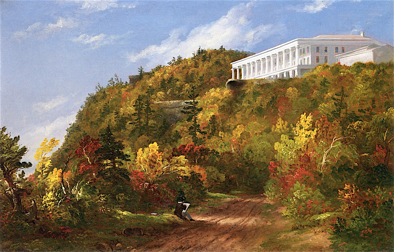 Catskill Mountain House, vintage artwork by Thomas Cole, A3 (16x12") Poster Print