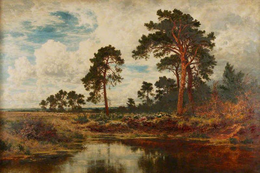 The Breezy Morn, vintage artwork by Benjamin Williams Leader, 12x8" (A4) Poster