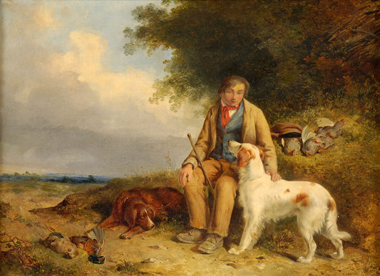 Waiting for the guns, vintage artwork by James Hardy, Jr., 12x8" (A4) Poster