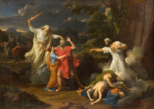 Visions of Saul, vintage artwork by François-Xavier Fabre, 12x8" (A4) Poster