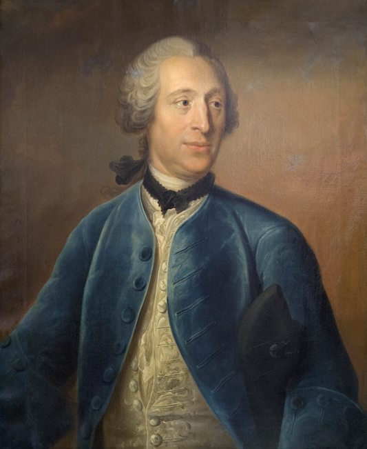 Olof von Dalin, vintage artwork by Johan Henrik Scheffel, 12x8" (A4) Poster