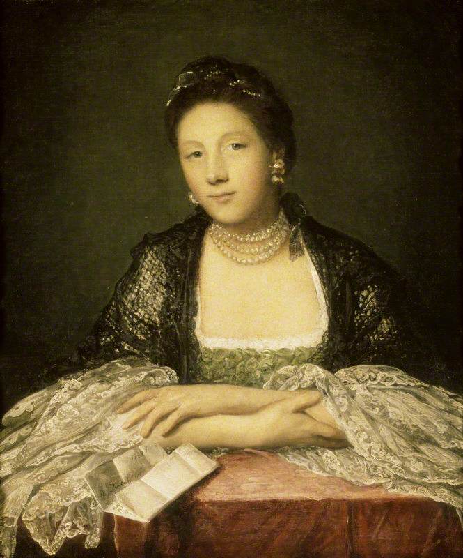 Catherine 'Kitty' Fisher, Later Mrs Norris, vintage artwork by Sir Joshua Reynolds, 12x8" (A4) Poster