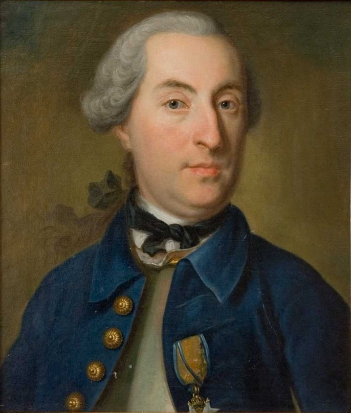 Hans Gustaf Gyllengranat, vintage artwork by Johan Henrik Scheffel, 12x8" (A4) Poster