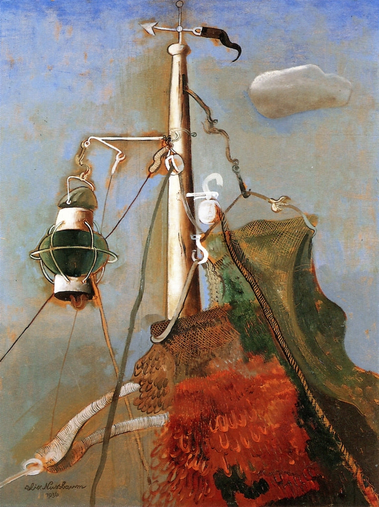 Boat Mast with Ship's Lantern by Felix Nussbaum,16x12(A3) Poster