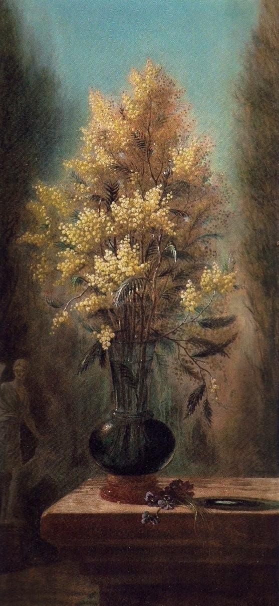 Jarron con aromos by Desiree Chassin-Trubert,A3(16x12")Poster