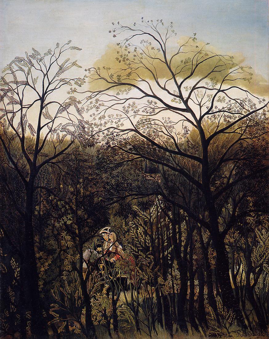 Forest Rendezvous by Henri Rousseau,A3(16x12")Poster