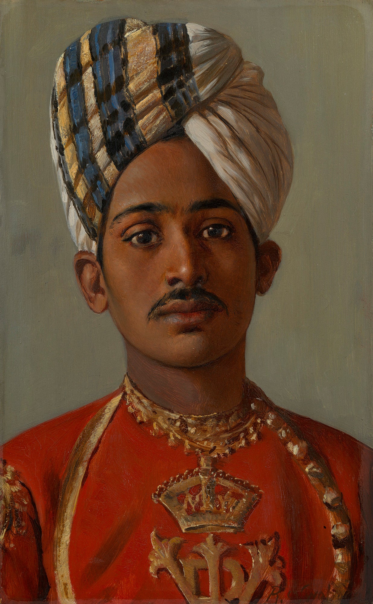 Ghulam Mustafa, vintage artwork by Rudolph Swoboda, A3 (16x12") Poster Print