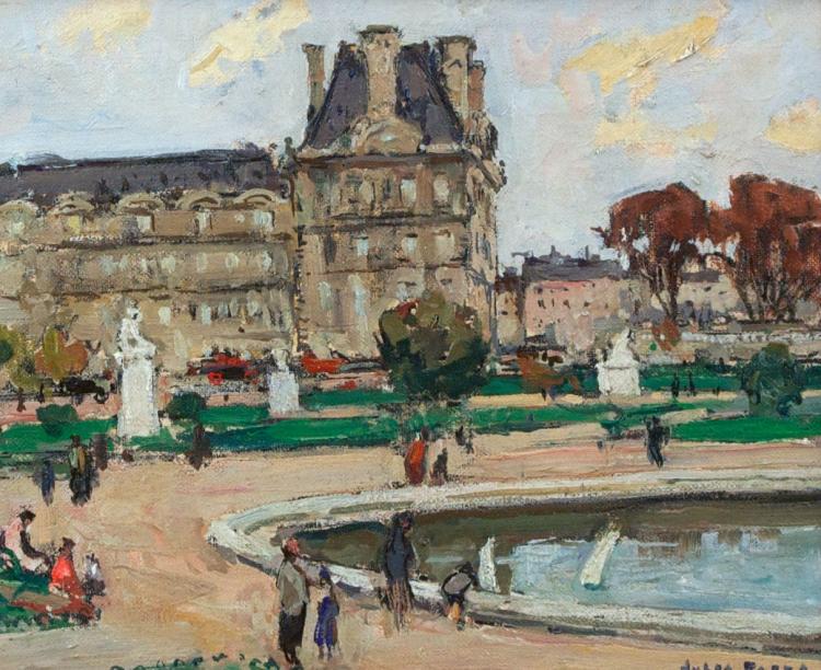 Garden of the Tuileries by Jules Eugene Pages,A3(16x12")Poster