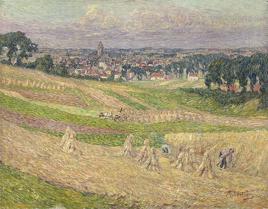 Working the Fields near Oudenaarde by Modest Huys,16x12(A3) Poster