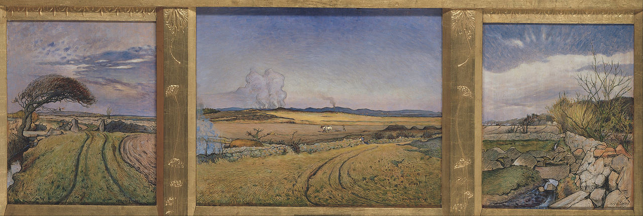 Spring in Halland, vintage artwork by Nils Kreuger, 12x8" (A4) Poster