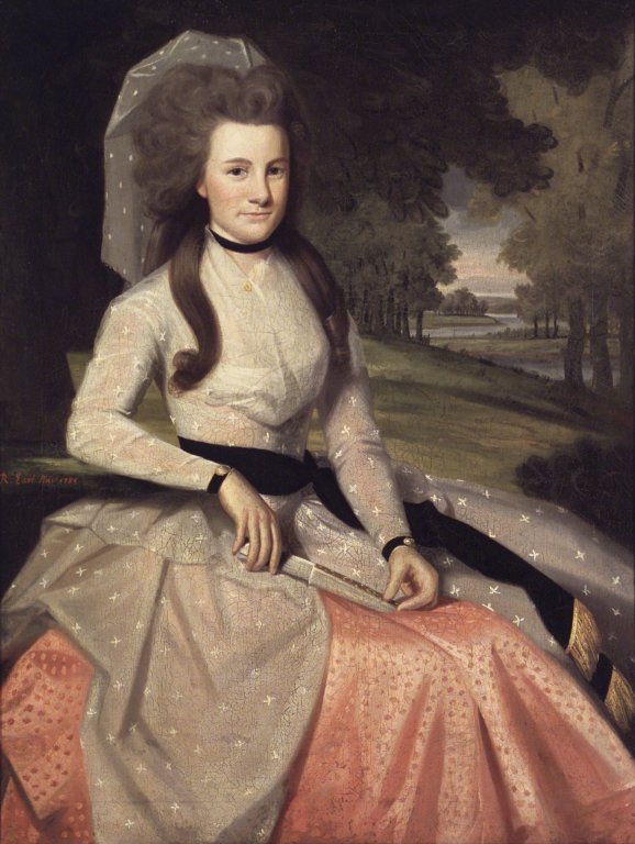 Clarissa Seymour (later Mrs. Truman Marsh), vintage artwork by Ralph Earl, 12x8" (A4) Poster