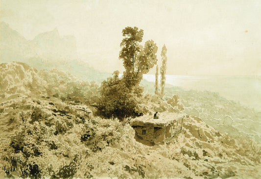 Crimea, vintage artwork by Lev Lagorio, 12x8" (A4) Poster