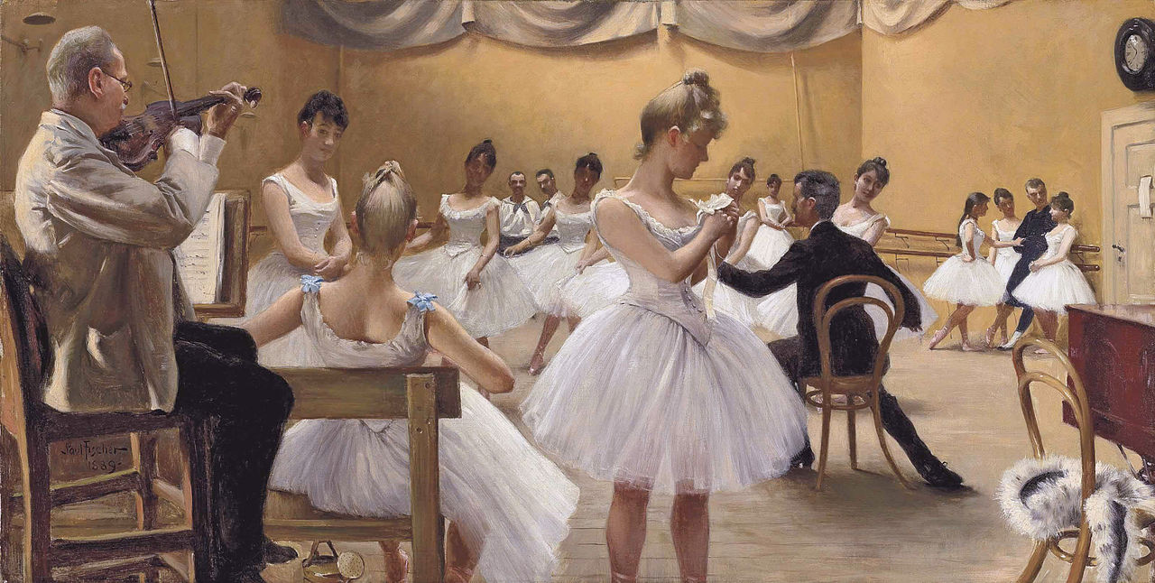 al Theatre Ballet School, Copenhagen by Paul-Gustave Fischer,A3(16x12")Poster