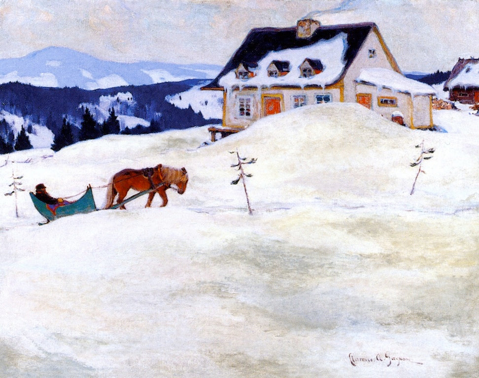 A Laurentian Homestead by Clarence Gagnon,16x12(A3) Poster