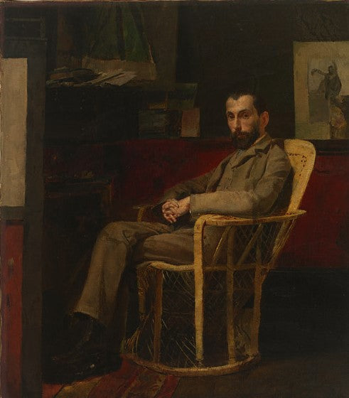 Louis Abrahams, vintage artwork by Tom Roberts, 12x8" (A4) Poster
