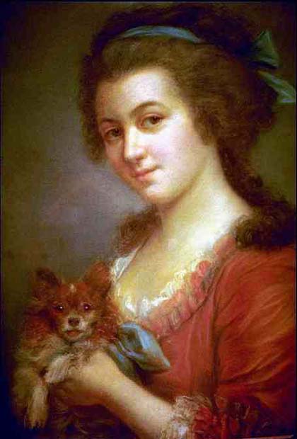 Madame d'Espeuilles, vintage artwork by Élisabeth Vigee-Lebrun, 12x8" (A4) Poster