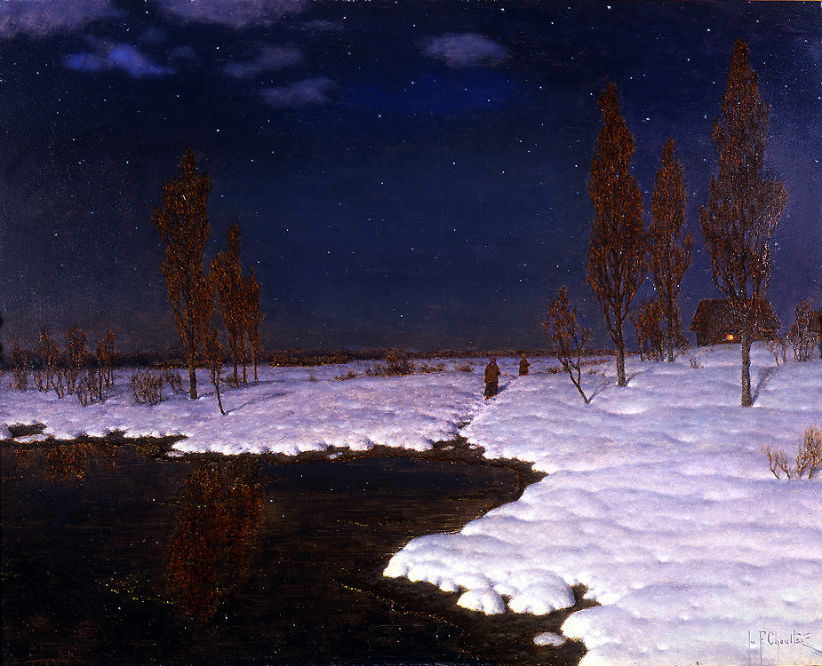 Night in March by Ivan Fedorovich Choultse,16x12(A3) Poster