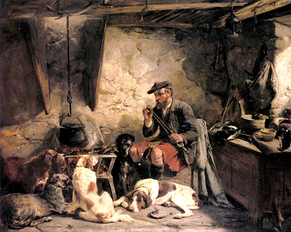 The Keeper's Bothie, vintage artwork by John Sargent Noble, 12x8" (A4) Poster