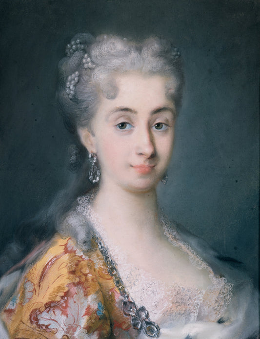 Pisana Mocenigo, nee Corner (or Cornaro), vintage artwork by Rosalba Carriera, 12x8" (A4) Poster