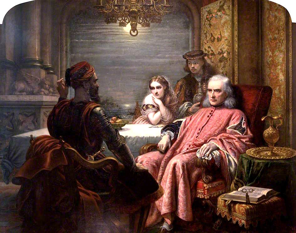 The Life's Story, 'Othello', Act I Scene 3, vintage artwork by Charles West Cope, A3 (16x12") Poster Print
