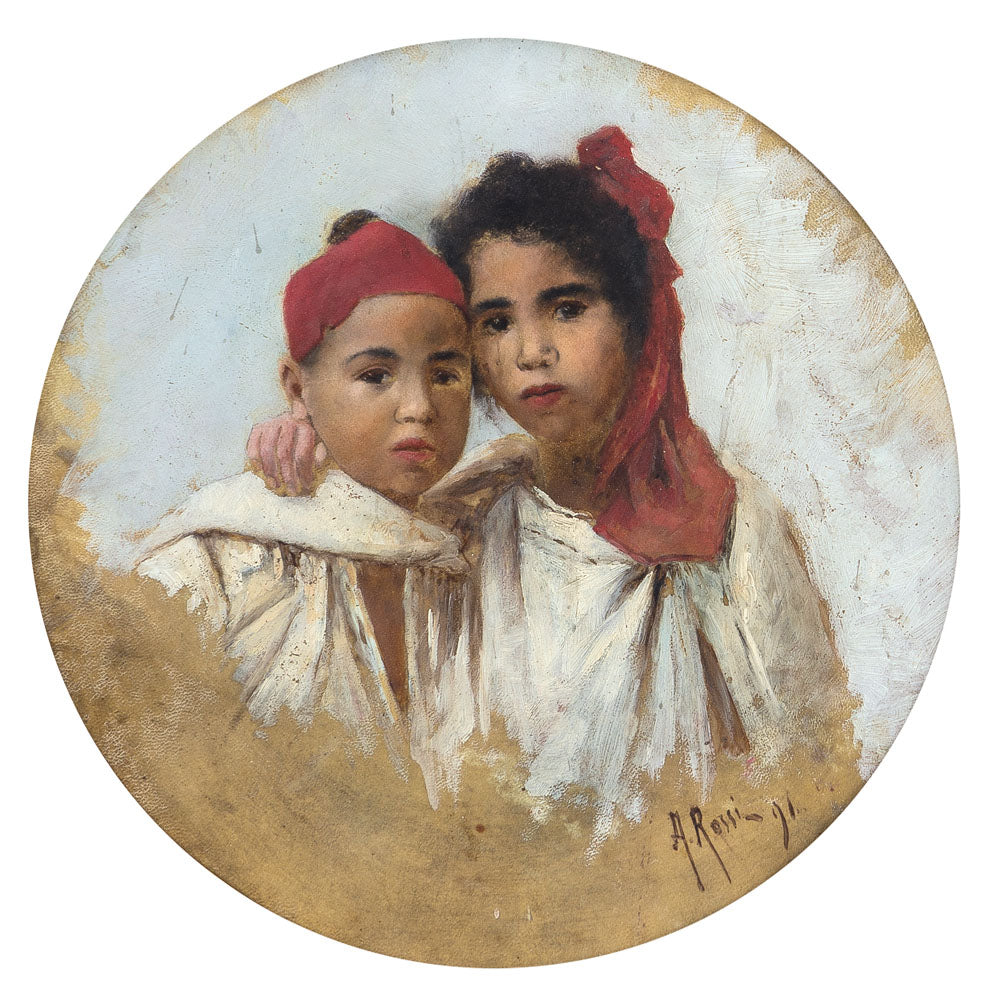 Algerian Children by Alberto Rossi,A3(16x12")Poster