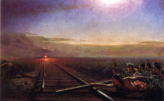 Westward the Star of Empire, vintage artwork by Theodore Kaufmann, A3 (16x12") Poster Print