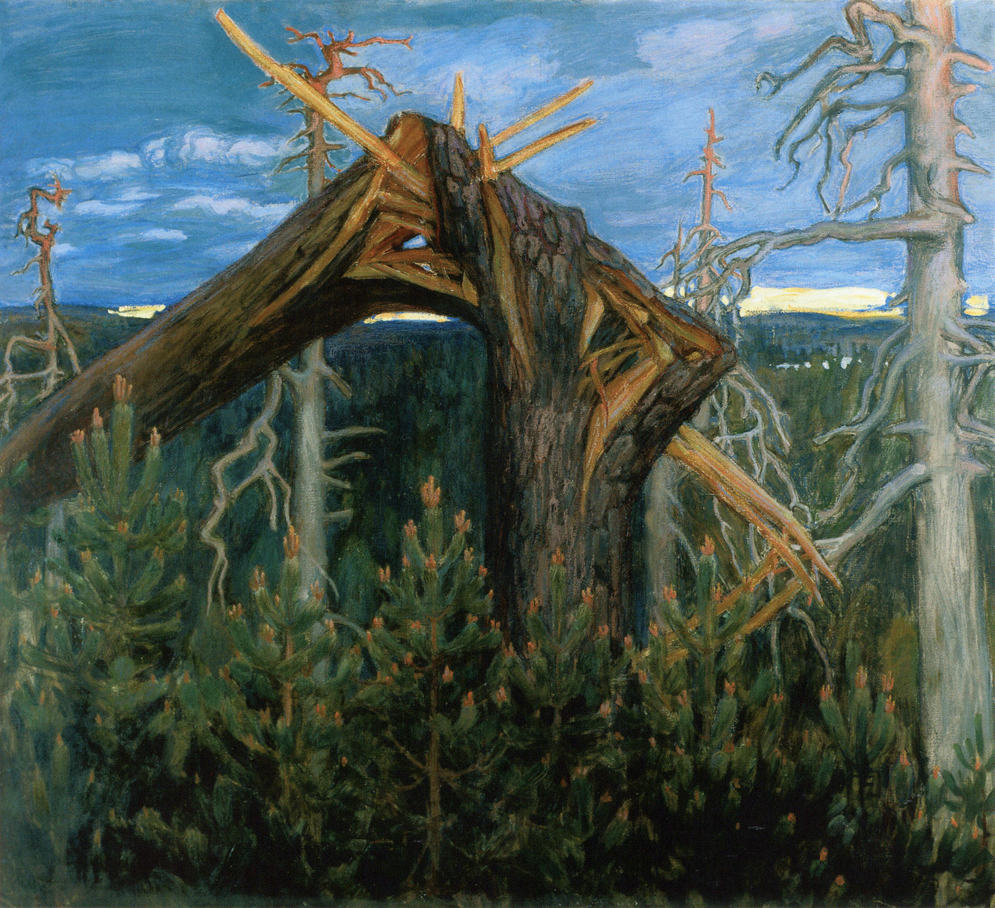 The Broken Pine by Akseli Gallen-Kallela,A3(16x12")Poster