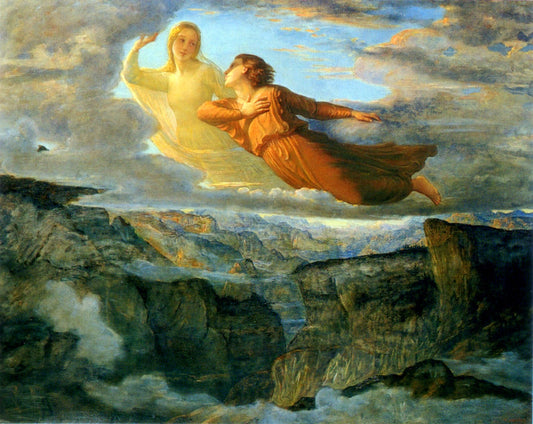 Poem of the Soul 17, Ideal, vintage artwork by Louis Janmot, A3 (16x12") Poster Print