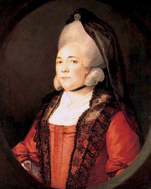 Mrs Burbridge of Staverton Hall, Northamptonshire, vintage artwork by Attributed to Sir Nathaniel Dance-Holland, 12x8" (A4) Poster