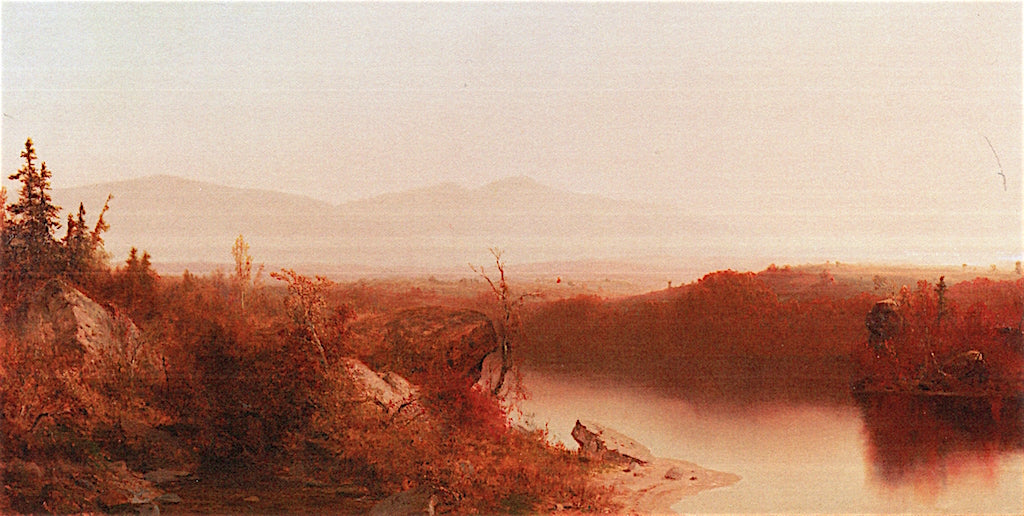 View Facing the Catskills, vintage artwork by Jervis McEntee, 12x8" (A4) Poster