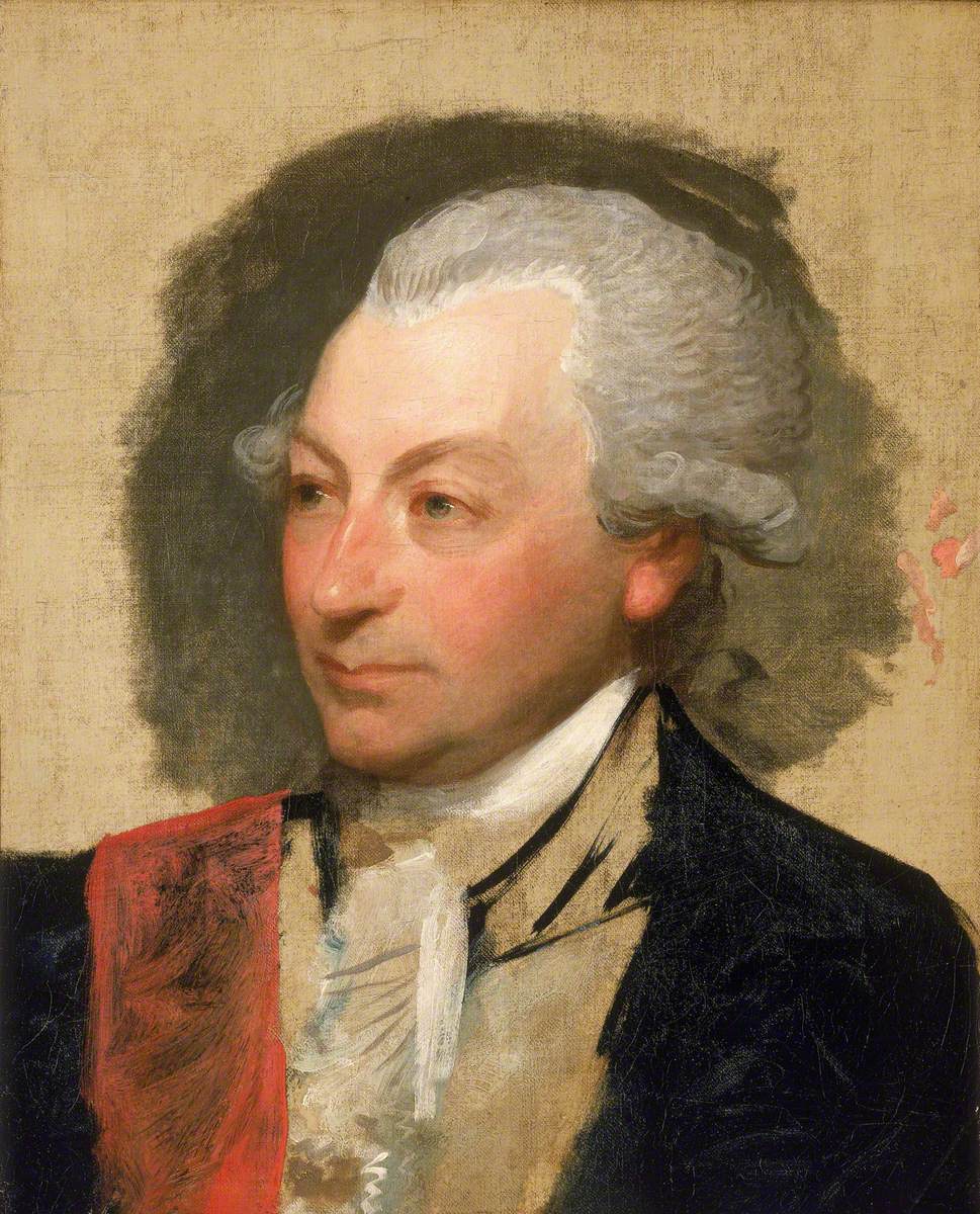 Captain Sir John Jervis (1735–1823), vintage artwork by Gilbert Stuart, 12x8" (A4) Poster