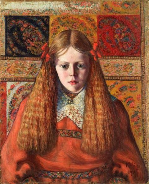 Portrait of a Norwegian Girl by Konrad Magi,16x12(A3) Poster
