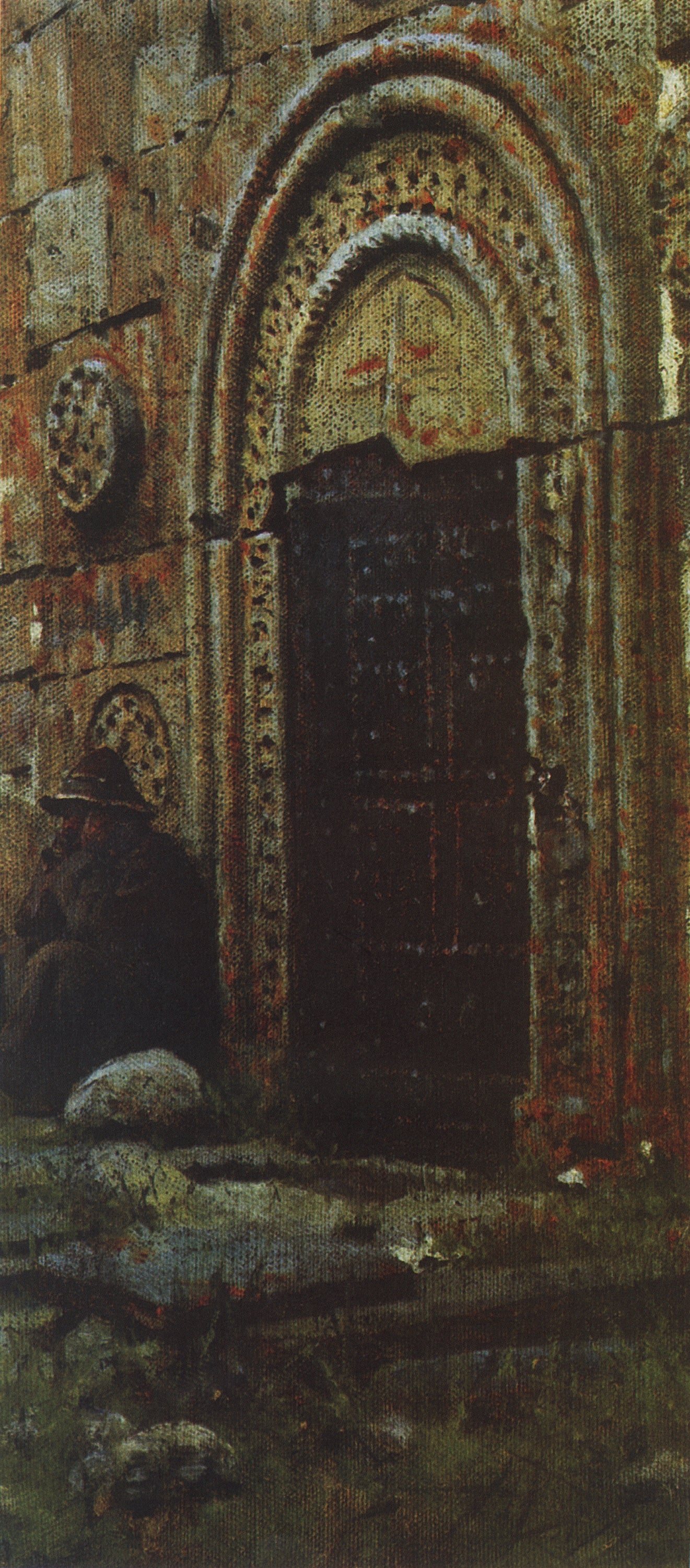 The Church Door, vintage artwork by Vasily Vasilevich Vereshchagin, 12x8" (A4) Poster
