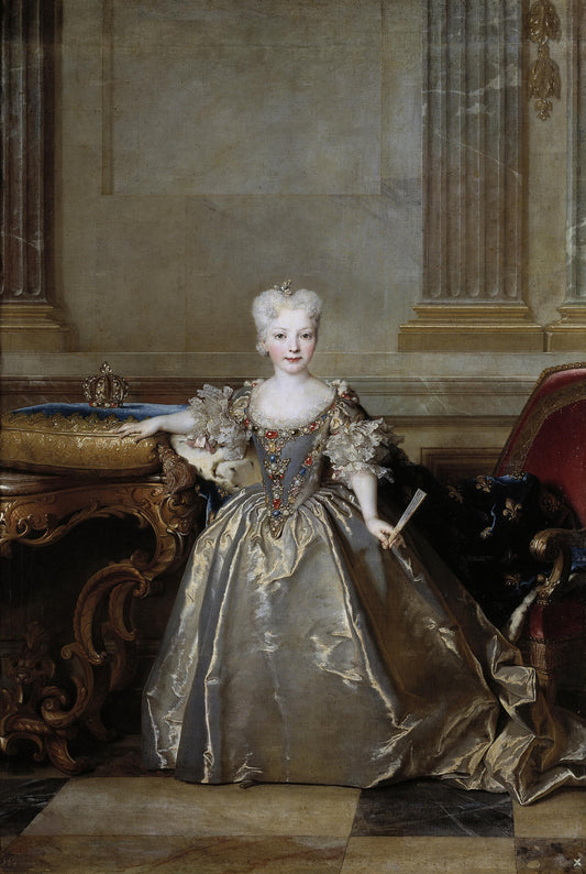 Infanta Mariana Victoria of Spain, vintage artwork by Nicolas de Largillière, 12x8" (A4) Poster