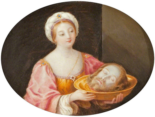 Salome with the Head of John the Baptist (after Guido Reni), vintage artwork by Henrietta Chatterton, A3 (16x12") Poster Print