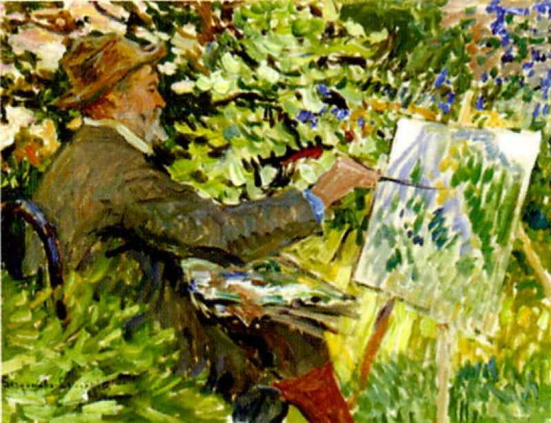 Artist at the Easel by Nikolai Petrovich Bogdanov-Belsky,A3(16x12")Poster