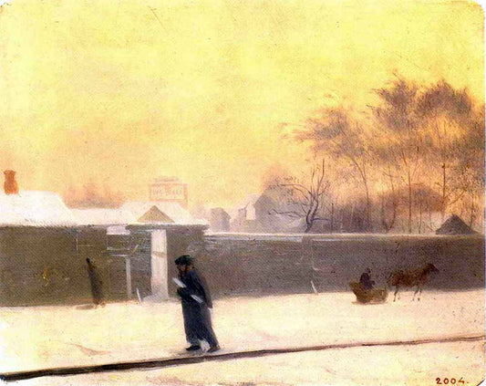 A Winter Day, vintage artwork by Pavel Fedotov, A3 (16x12") Poster Print