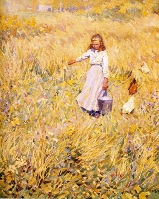 The Little Worker, vintage artwork by Helen Galloway McNicoll, 12x8" (A4) Poster