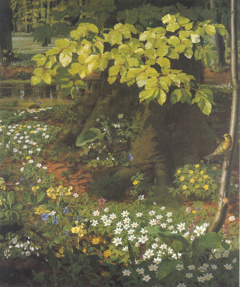 Spring in Charlottenlund, vintage artwork by Otto Didrik Ottesen, A3 (16x12") Poster Print