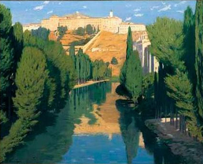 Atardecer en el rio by Santiago Rusinol Prats,A3(16x12")Poster