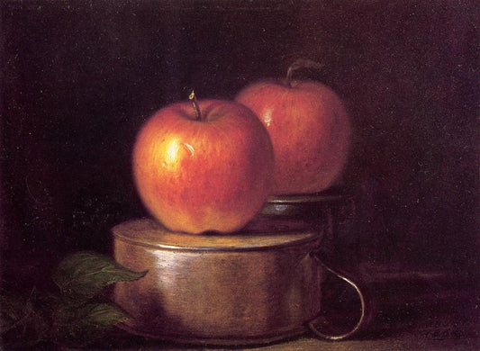Fruit Piece: Apples on Tin Cups, vintage artwork by William Sidney Mount, A3 (16x12") Poster Print